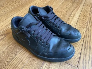 Nike Air Jordan 1 Low Triple Black Shoes Men’s Size US 9.5 EU 43 with box - Picture 1 of 7