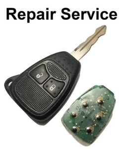 Réparation Service Pour Chrysler Jeep Dodge 2 Bouton Télécommande Clé Gousset - Picture 1 of 1