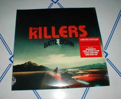 KILLERS "Battle Born" 2-LP RED VINYL + BOOK + POSTER SEALED w Runaways HYPE NM - Image 1 of 3