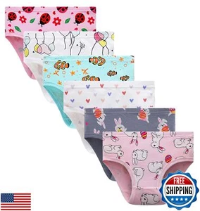 Family Feeling Easter Bunny Little Girls Underwear Soft Cotton Panties rabbit - Picture 1 of 5