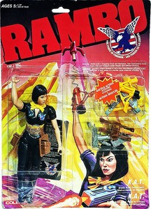 RAMBO: The Force of Freedom K.A.T. (KAT) Figure, New! Mint on Sealed Card! MOSC!