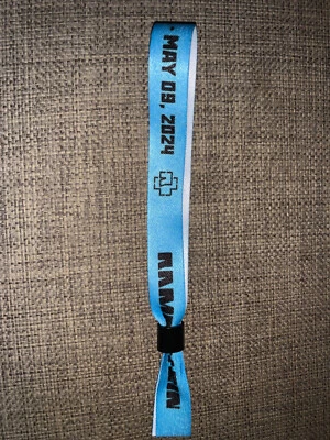 RAMMSTEIN - 2024 LIFAD REHEARSAL WRISTBAND PRAGUE MAY - UNIQUE - ALMOST UNUSED - Image 1 of 2