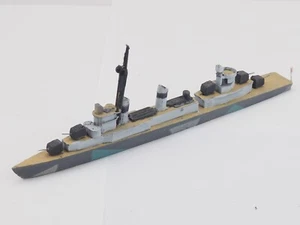 1/300 WW2 BRITISH ROYAL NAVY DESTROYER. PAINTED. GREEN 1858 - Picture 1 of 5