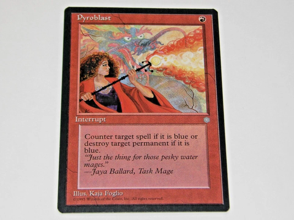 1995 Magic the Gathering ICE AGE unplayed mint PYROBLAST Near mint never played - Image 1 of 1
