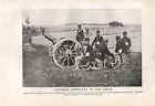 1918 WW1 Guerre Mondiale I Imprimé ~ Autrichien Artillerie dans Le Field Piles
