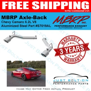 MBRP Muffler Delete Axle-Back 2010-2015 Camaro SS 6.2L Aluminized Steel S7019AL - Picture 1 of 1