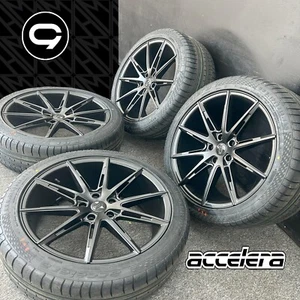 20" C9 CHRONOS ALLOY WHEELS 255/40ZR20 101Y ACCELERA NEW TYRES VW TRANSPORTER - Picture 1 of 9