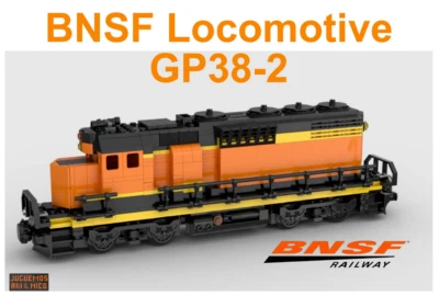PDF Instructions: LEGO 10219 MOC custom locomotive GP38 BNSF based on set 10219 - Image 1 of 4