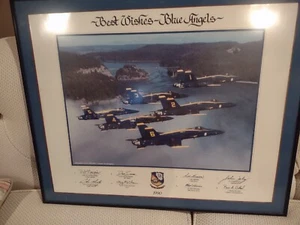 Foto firmada de Blue Angels, 1990 - Imagen 1 de 3