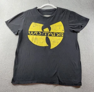 Wu-Tang Clan Men’s T-Shirt Black Yellow Size L Classic Logo 90s Hip-Hop Graphic - Picture 1 of 8