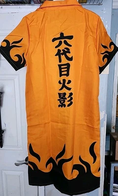 Chaqueta con Capa Naruto Robe Talla Mediana Adultos Juegos con disfraces Naranja Negro Halloween Nueva Foto 1 de 2
