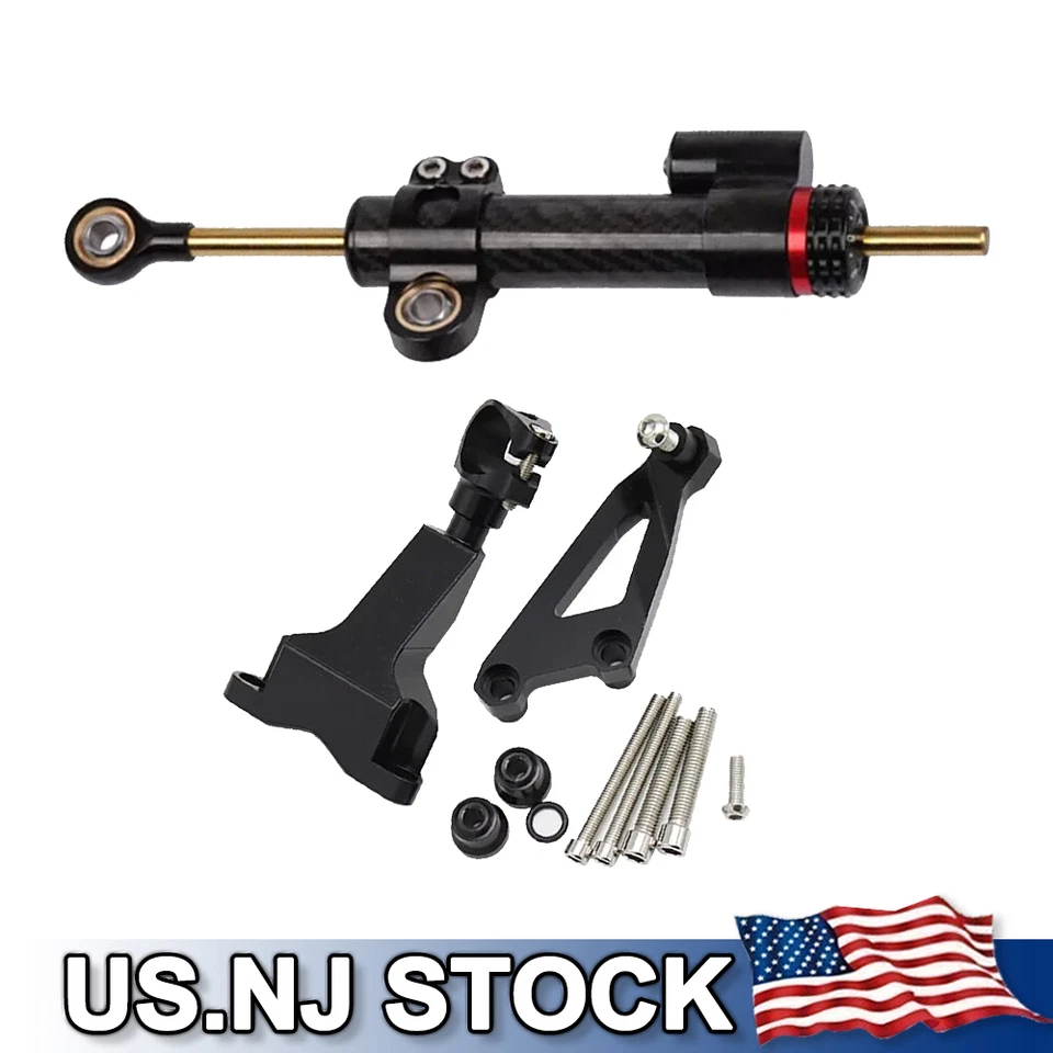 Steering Damper Stabilizer Bracket Mount Kit For KTM Duke 125 200 390 2013-2016 Foto 1 de 4