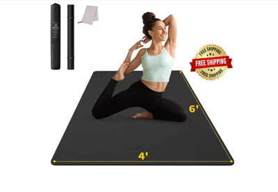 Esterilla Gruesa Ejercicios Gimnasio Yoga Almohadilla Ejercicios De Pilates NOVO - Imagem 1 de 4