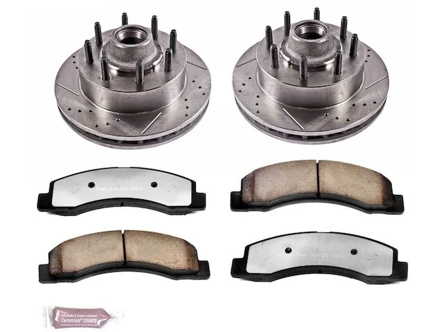 Pastilha de freio dianteiro e kit de rotor para 2000-2002 Ford Excursion RWD 2001 YT458HM - Imagem 1 de 1