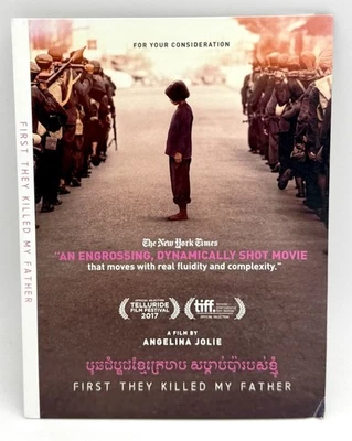 FIRST THEY KILLED MY FATHER FYC DVD Angelina Jolie NTSC PROMO SCREENER RARE - Image 1 of 4