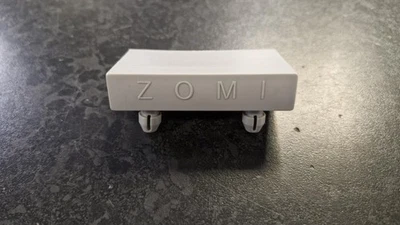 Zomi Grey Slat Holders - 2 pins - 60mm x 33mm - Pack of 5 - Image 1 of 3