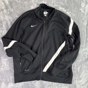 Nike Shirt Herren Large Mock Neck Thermo Dri Fit Dry Slim Fit Schwarz Full Zip - Bild 1 von 8