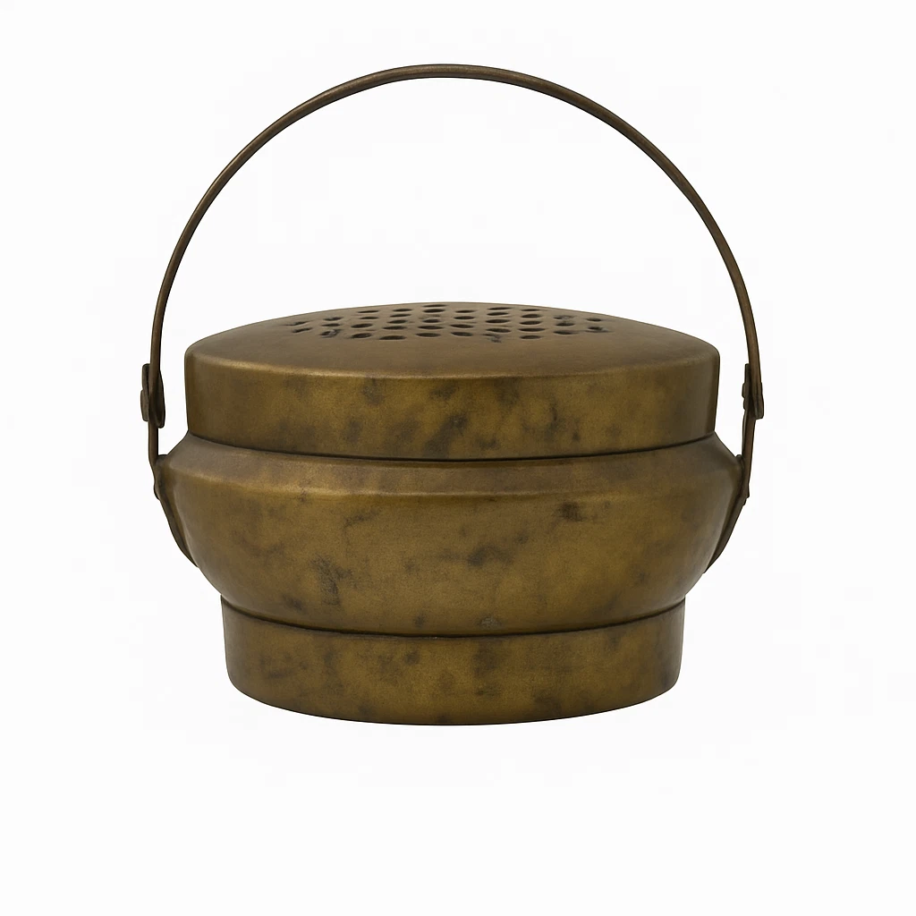 古香炉，古董，「大明宣德互部侍朗趙仲之監製」在銘，旧家藏出。 古