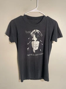 Vtg 70s Todd Rundgren Hermit Of Mink Hollow Album Rock Tour Band T Shirt Size S - Picture 1 of 10