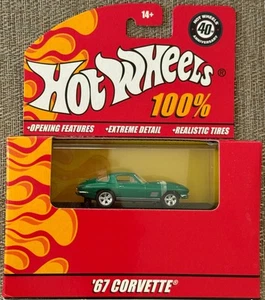 2007 Hot Wheels 100% 40th Anniversary '67 Corvette , Free shipping ! - Picture 1 of 8