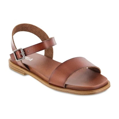 MIA Women Karina Slingback Ankle Strap Flat Sandals Size US 6.5M Cognac Brown - Image 1 of 4
