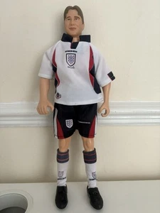 Figura de fútbol americano vintage David Beckham Corinthian Doll 1997 Inglaterra kit rara - Imagen 1 de 8