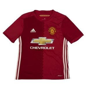 Adidas Manchester United 2016-17 Home Jersey Youth Size L Soccer Football Red - Picture 1 of 7