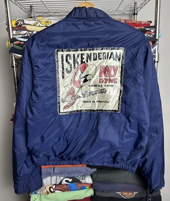 Chaqueta Iskenderian Racing Cam Vintage Años 50 60 20x21 pulgadas Rara Foto 1 de 4