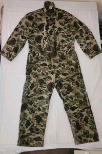 Vtg Walls Blizzard Pruf Camo Coveralls Men’s X-Large Regular Woodland Frog Skin - Picture 1 of 24