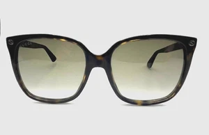 Gucci Havana Brown Cat Eye Ladies Sunglasses GG0022S 003 57 GG0022S 003 57 - Picture 1 of 11