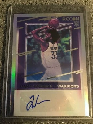 2020-2021 Panini Recon James Wiseman rookie auto RRS-JWS - Image 1 of 2