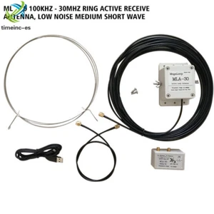 MLA-30+ (plus) 0.5-30MHz Ring Active Receive Antenna Wave SDR Loop Radio Antenna - Foto 1 di 8