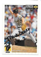 MARK DEWEY 1994 UPPER DECK AUTOGRAPHED SIGNED # 584 PITTSBURGH PIRATES