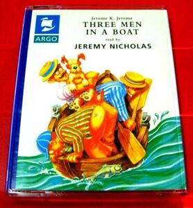 Jerome K.Jerome 3/Three Men In A Boat 2-Tape Audio Book Jeremy Nicholas Argo