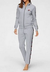 Fila Mujer Homewear Suit Pijama Set Traje de entrenamiento Bodywear Gris Traje de jogging - Imagen 1 de 2