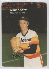 1985 Mother's Cookies Houston Astros Stadium Giveaway Mike Scott #18