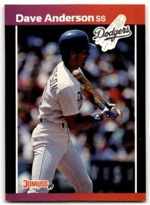 1989 Donruss Dave Anderson , Los Angeles Dodgers #434 - Image 1 of 2