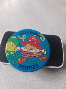 I Love Wimpy Parties Vintage badge - Picture 1 of 3
