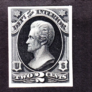 US O16TC4a 2c Interior Department Atlanta Trial Color Proof SCV $43 - Picture 1 of 2