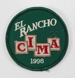Vintage 1998 Sam Houston Council Rancho Cima Dark Green Boy Scout BSA Camp Patch - Picture 1 of 4