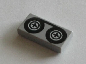 LEGO MdStone tile 1x2 ref 3069bp02 / set 60036 60062 70912 75870 60097 7744 7237 - Picture 1 of 1