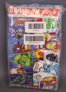 The Avengers, Boys Underwear 8Pack Cotton Briefs (Little Boys & Big Boys) Size 4 - Picture 1 of 5