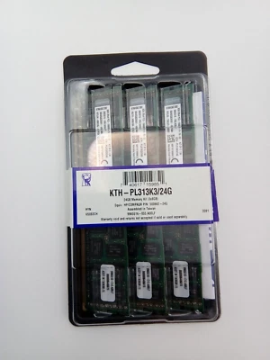 24GB KINGSTON KTH-PL313K3/24G (3X8GB) DDR3 Server RAM Memory - Free Shipping - Image 1 of 2