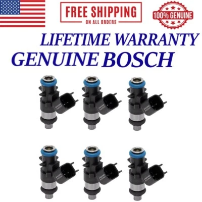 OEM BOSCH 6X Fuel Injectors Fits 2021-2024 Jeep Grand Cherokee L V6 3.6L - Image 1 of 4