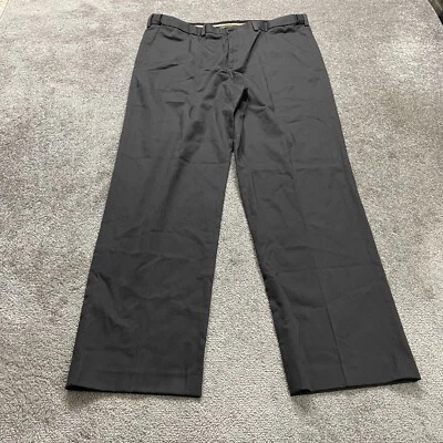 Eddie Bauer Trouser Dress Pants Mens 44x34.5 Tall Dark Gray Straight Leg Relaxed - Image 1 of 4