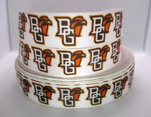 Bowling Green Falcons Univ on 7/8" Grosgrain Ribbon~ YOUR CHOICE: 5 or 10 Yards - Picture 1 of 3