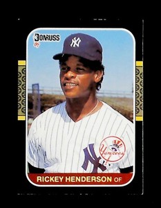 Rickey Henderson 1987 Donruss #228 Yankees