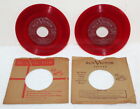 2- Mario Lanza 45 Rpm Red Seal Vinyl Records ~ Rca Victor 49-3300 + 49-1353