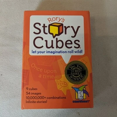 Rory's Story Cubes Gamewright 9 Imagination Cubes 2010 8+ 54 Images Dice Game - Image 1 of 4