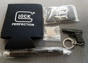 SHOT SHOW 2024 Glock 6 Pieces Blue Line Patch, Pen, Key chain, Pin, Coozy, Decal - Picture 1 of 2